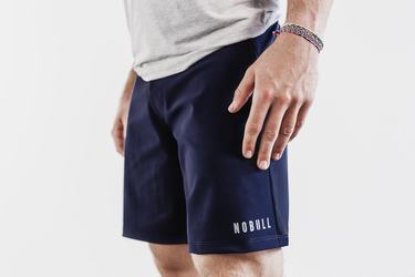 Nobull Lightweight 9" Men's Shorts Navy | Australia (SW1705)